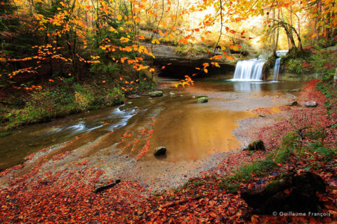 cascade-herisson-jura-gour-bleu-guillaume-francois-photographe-nature-sauvage-animalier-naturaliste © Guillaume François